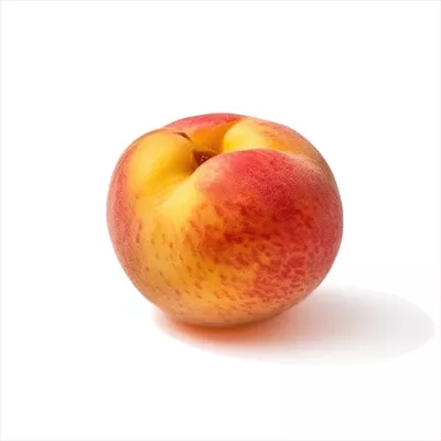 هلو تازه و باکیفیت در پسزمینه سفید با هنر هوش مصنوعی