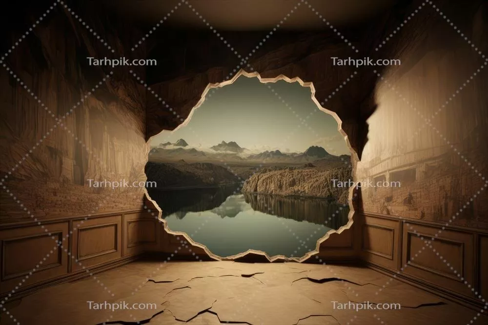 تولید تصاویری از مناظر توهمی با ایجاد سوراخهای دیواری به کمک هوش مصنوعی