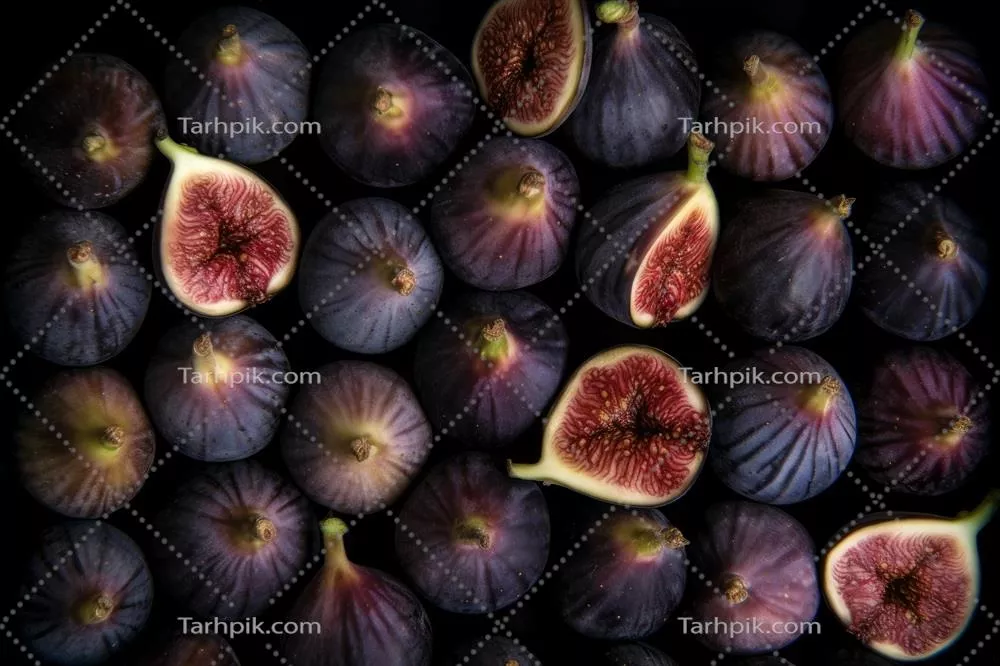 پس‌زمینه ای از انجیر تازه با استفاده از هوش مصنوعی برای طراحی خلاقانه