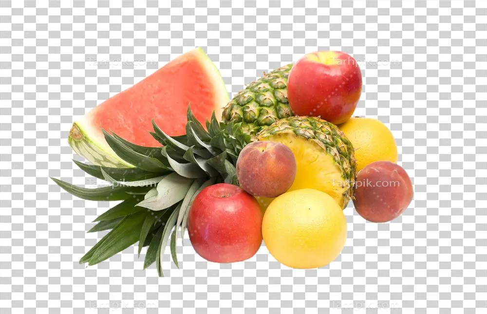 مخلوط میوه با پس زمینه شفاف - بهترین انتخاب برای تصویرسازی و طراحی