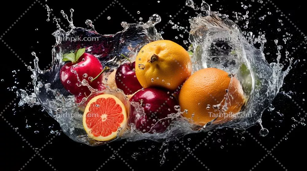 مخلوط تازه میوه: پرتقال و سیب با طعم و عطر دلپذیر