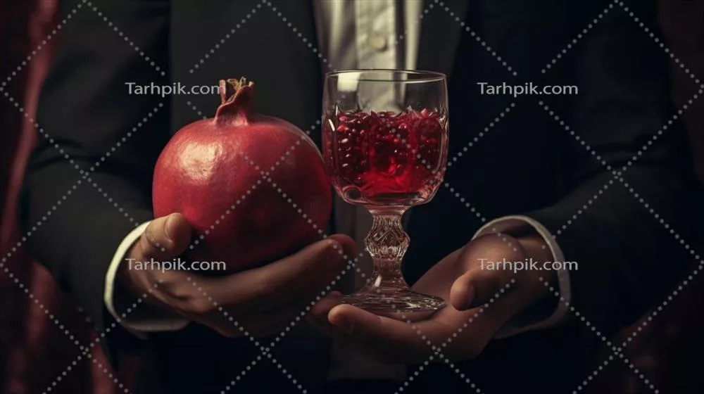 مردی در حال نگهداشتن لیوانی حاوی مایع قرمز رنگ است