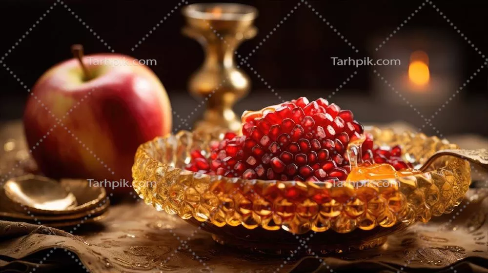 فرهنگ و آداب سال نو یهودی: تبیین نمادهای سیب، عسل و انار در روش هشانات
