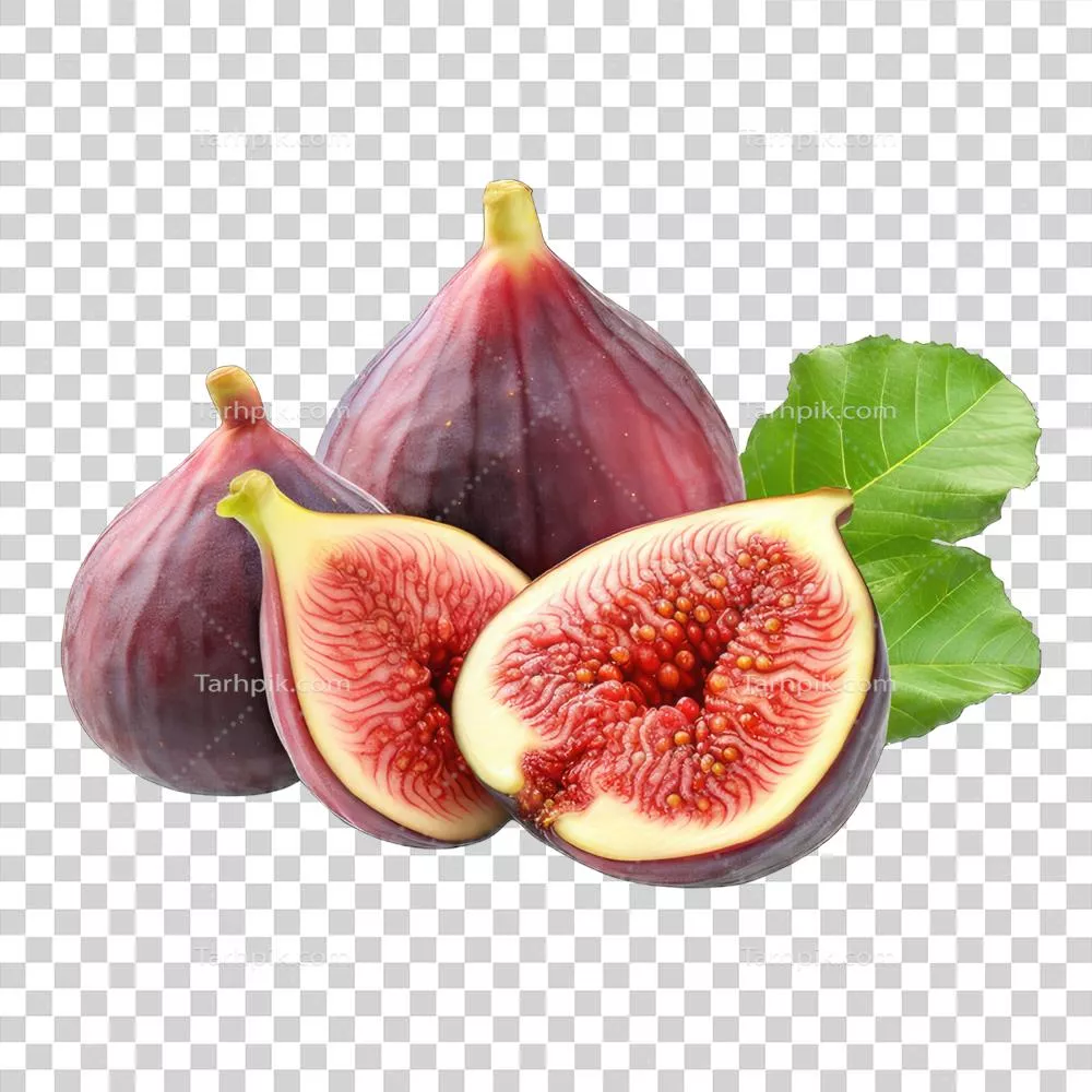 انجیرهای تولیدشده با هوش مصنوعی بر روی پسزمینه شفاف