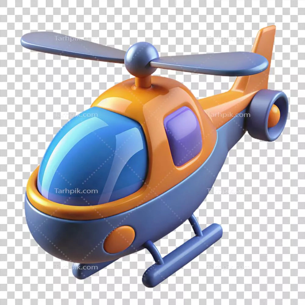 تصویر سهبعدی هلیکوپتر اسباببازی برای خلق تجربهی بازی جالب