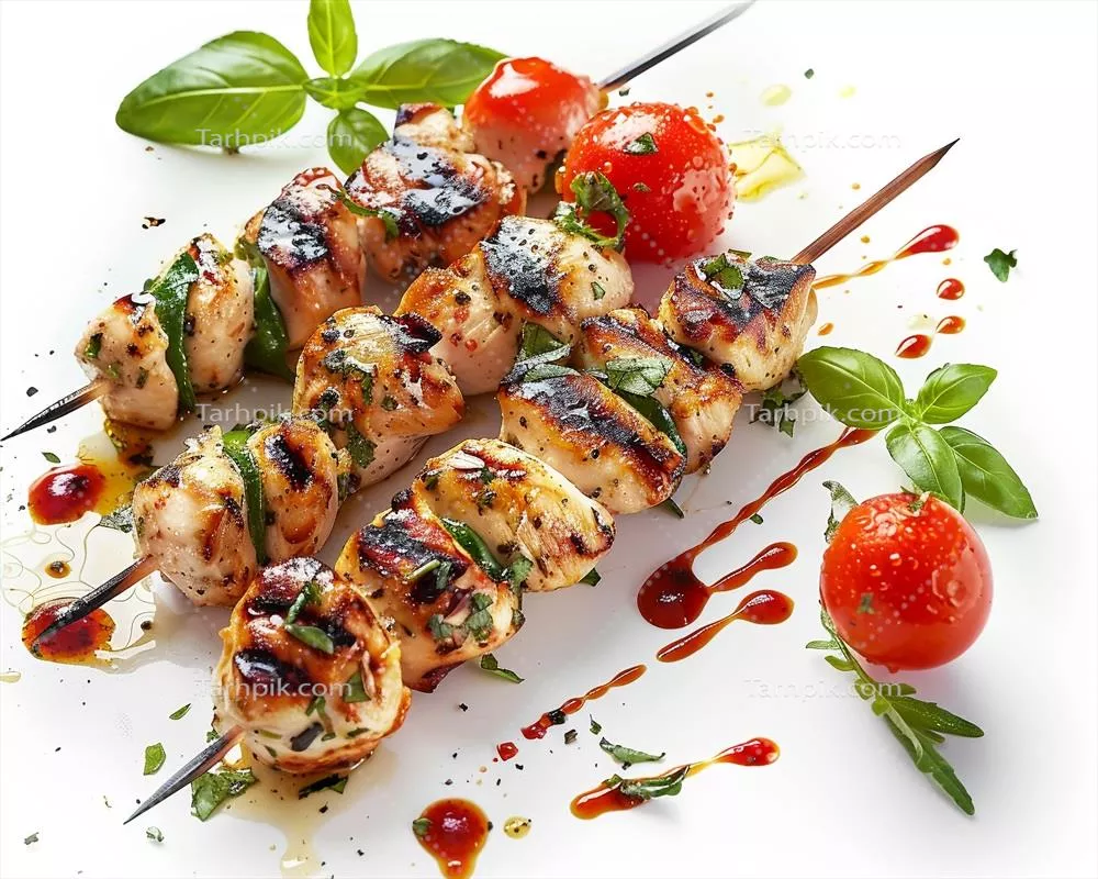 دستور پخت کباب مرغ گریل شده با بهترین ادویه ها و طعم های خوشمزه