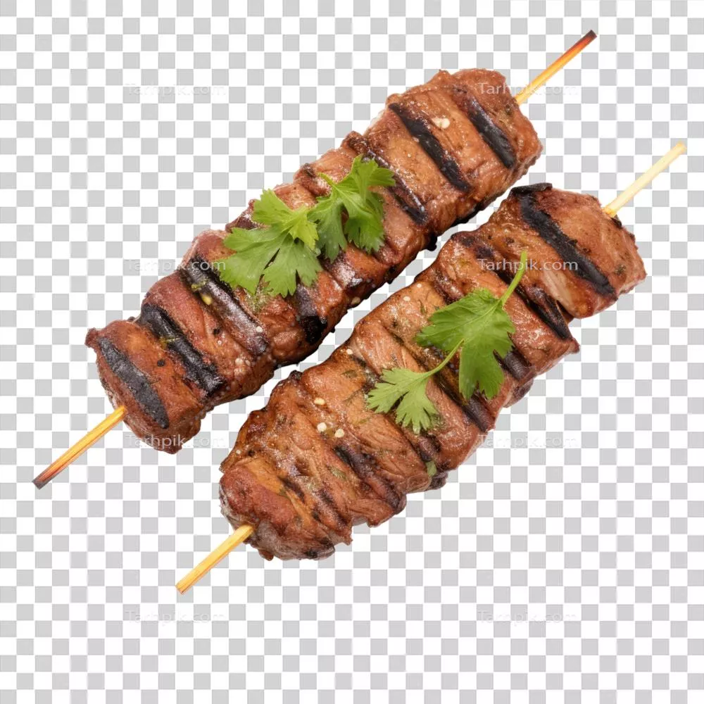 انواع سیخ‌کباب‌های کبابی بدون پس‌زمینه به صورت ایزوله