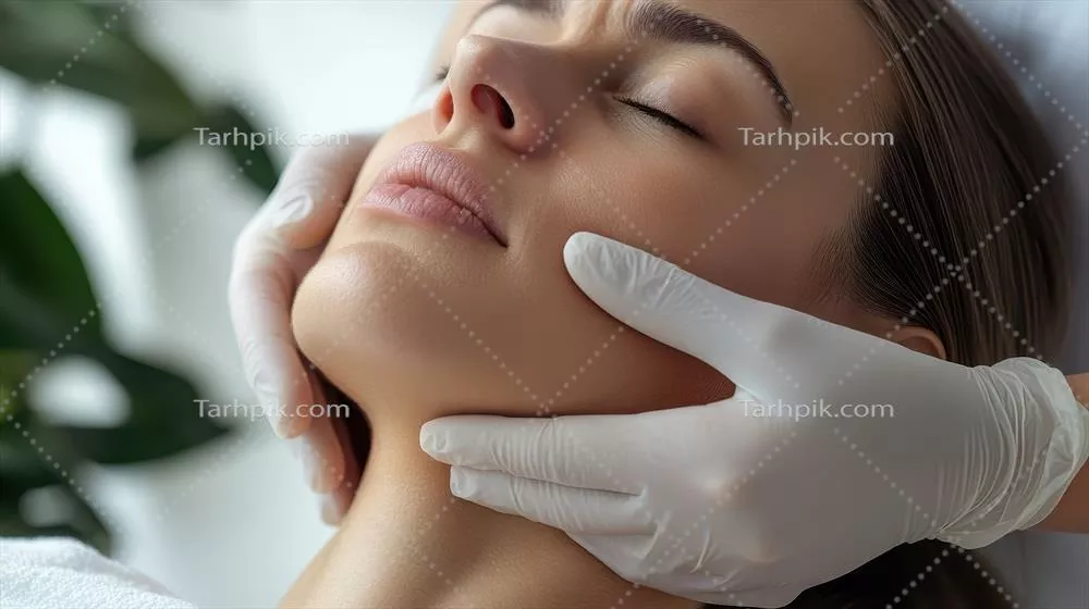 ماساژ صورت حرفهای و درمان مراقبت از پوست طبیعی در استودیوی آرام و دلپذیر