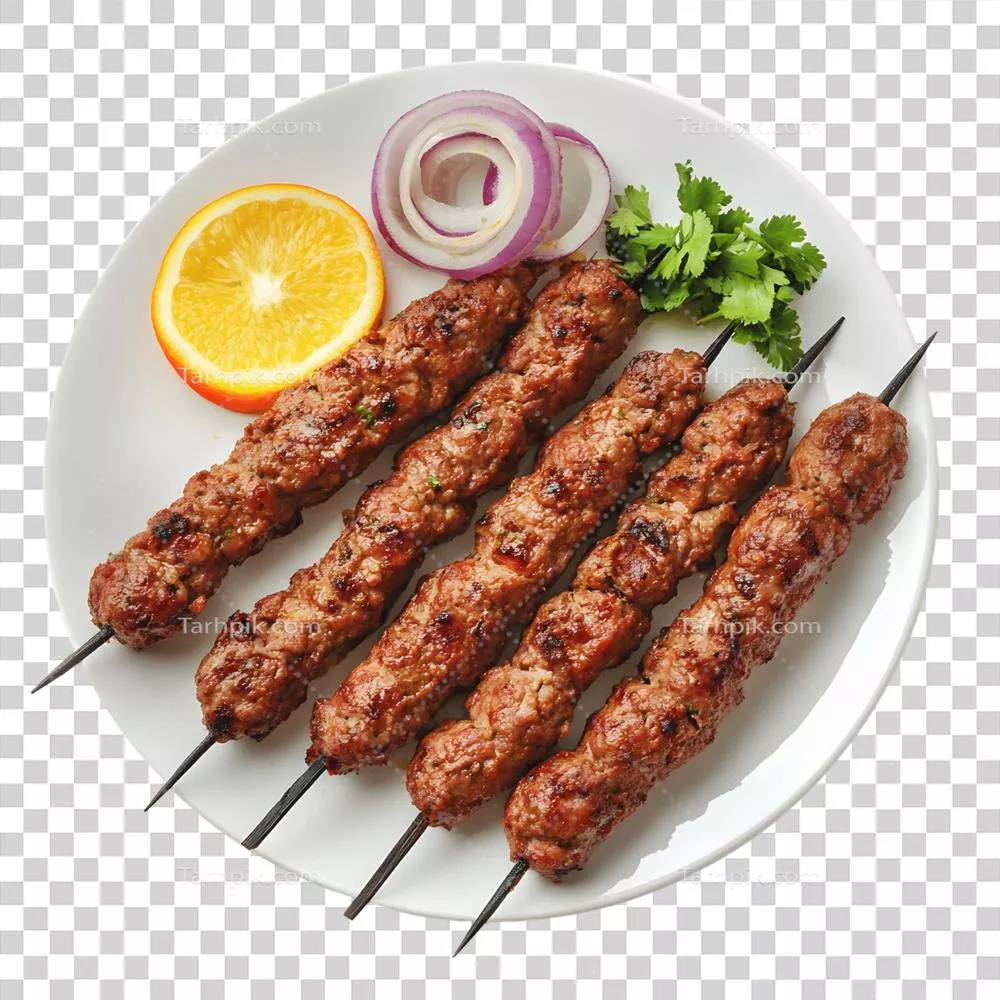 دستور پخت کباب سیخ‌دار با گوشت چرخ‌کرده و ادویه‌جات متنوع