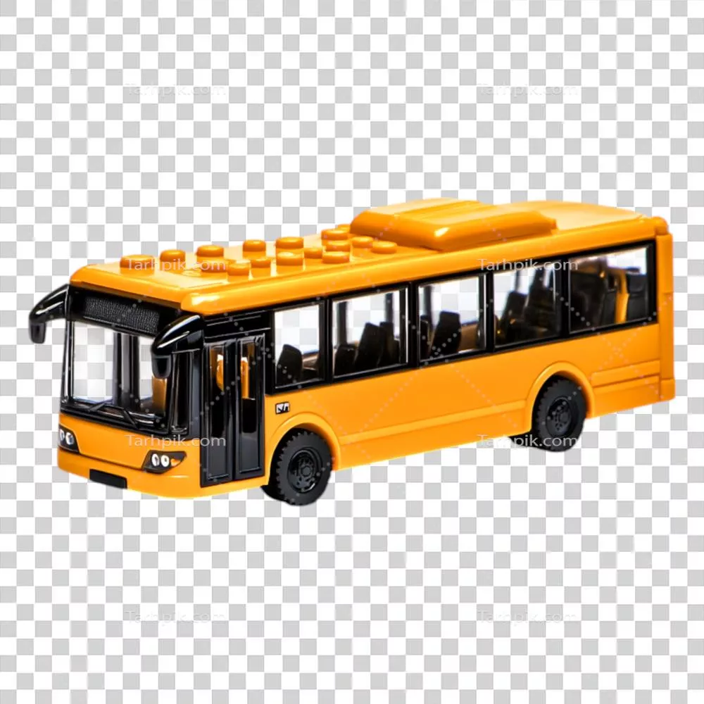 مدل اسباب بازی اتوبوس زرد روشن برای بازی و آموزش کودکان