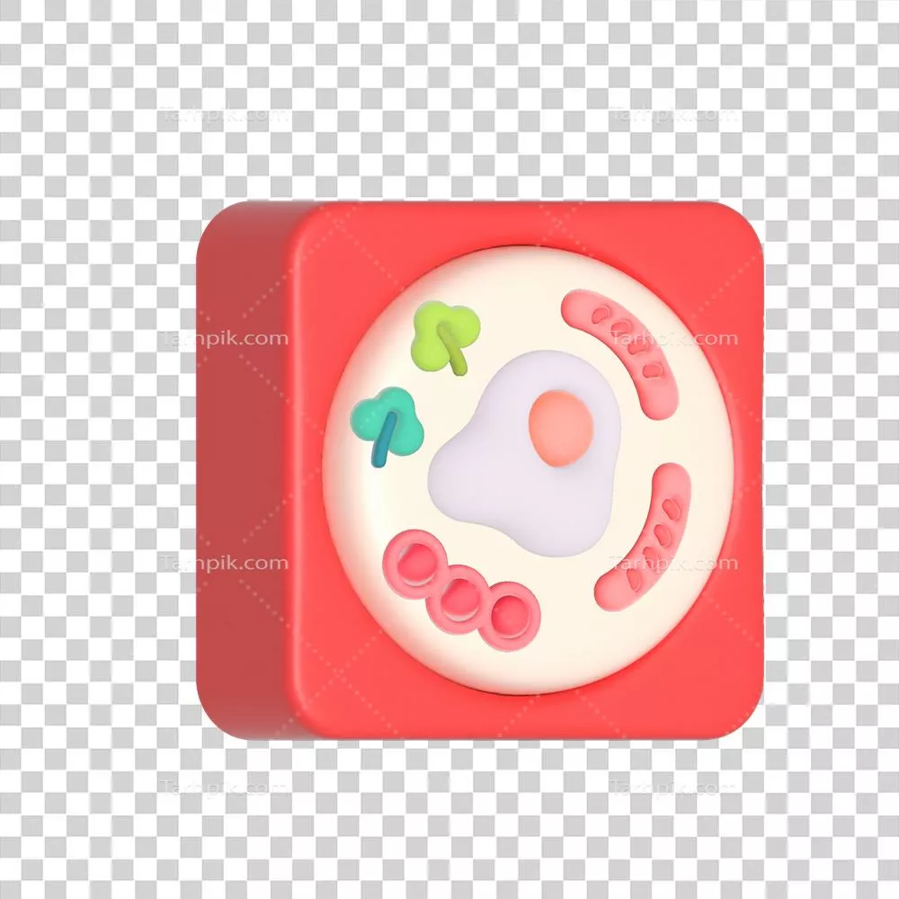 داراییهای سه بعدی بامزه از بازار غذا برای رسانههای اجتماعی و وبسایتها