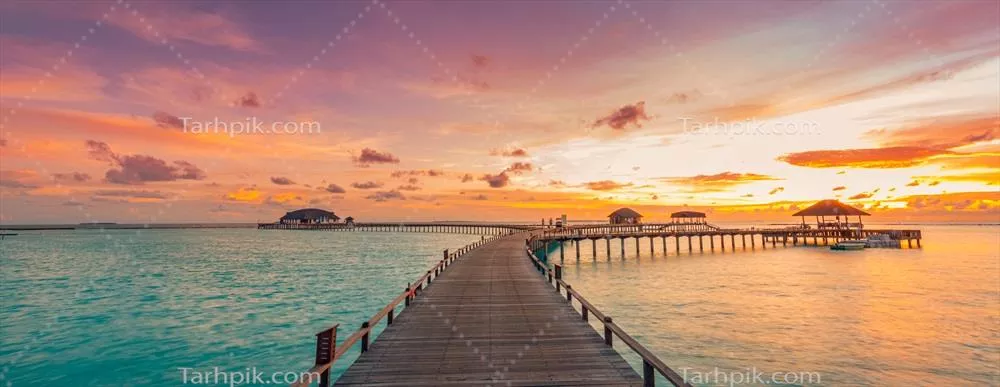 غروب زیبای مالدیو: بهشت استوایی با ویلاهای روی آب و چشماندازهای شگفتانگیز