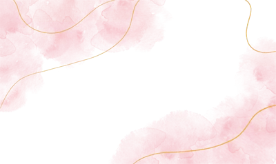 پسزمینه آبرنگ پاستلی صورتی کمرنگ با لکههای رنگی و خطوط طلایی
