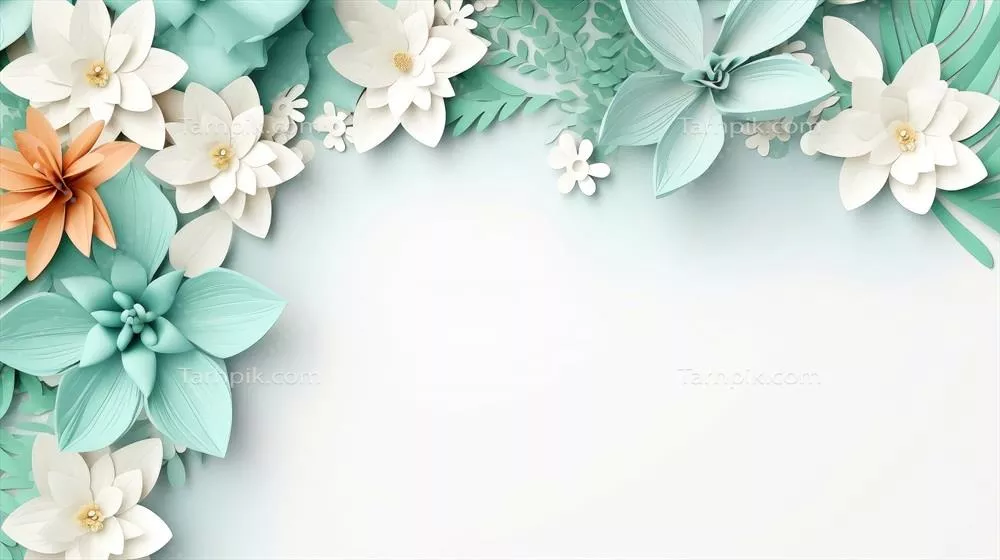 قالب کارت با قاب گلدار و رنگارنگ برای مراسم عروسی و بنرهای بهاری