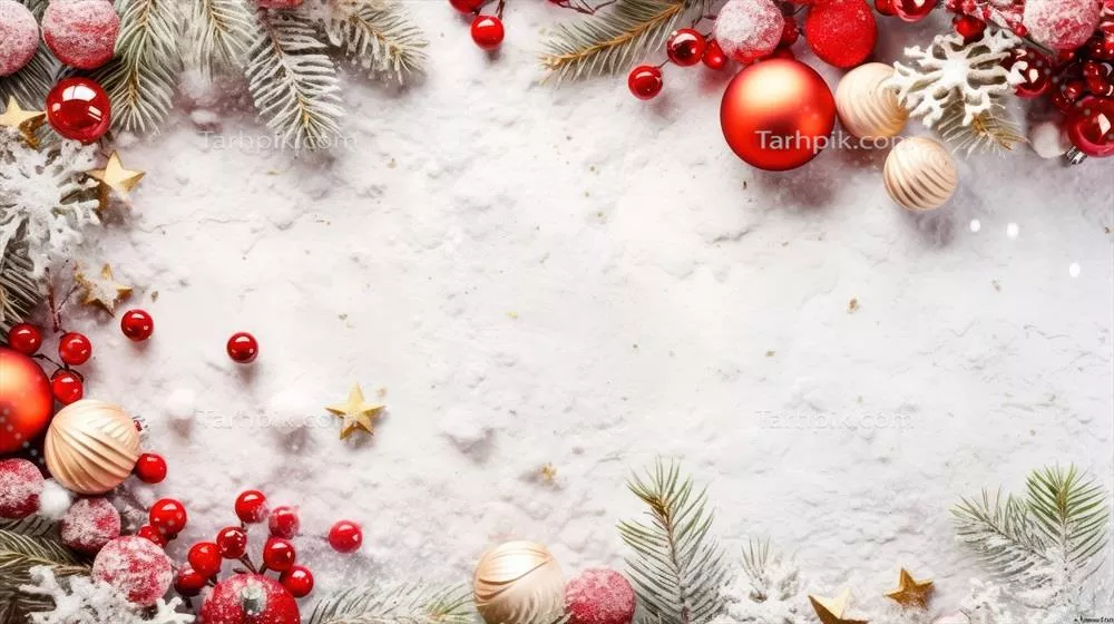 طراحی جشنواره تعطیلات با دکوراسیون کریسمس با هوش مصنوعی تولیدی