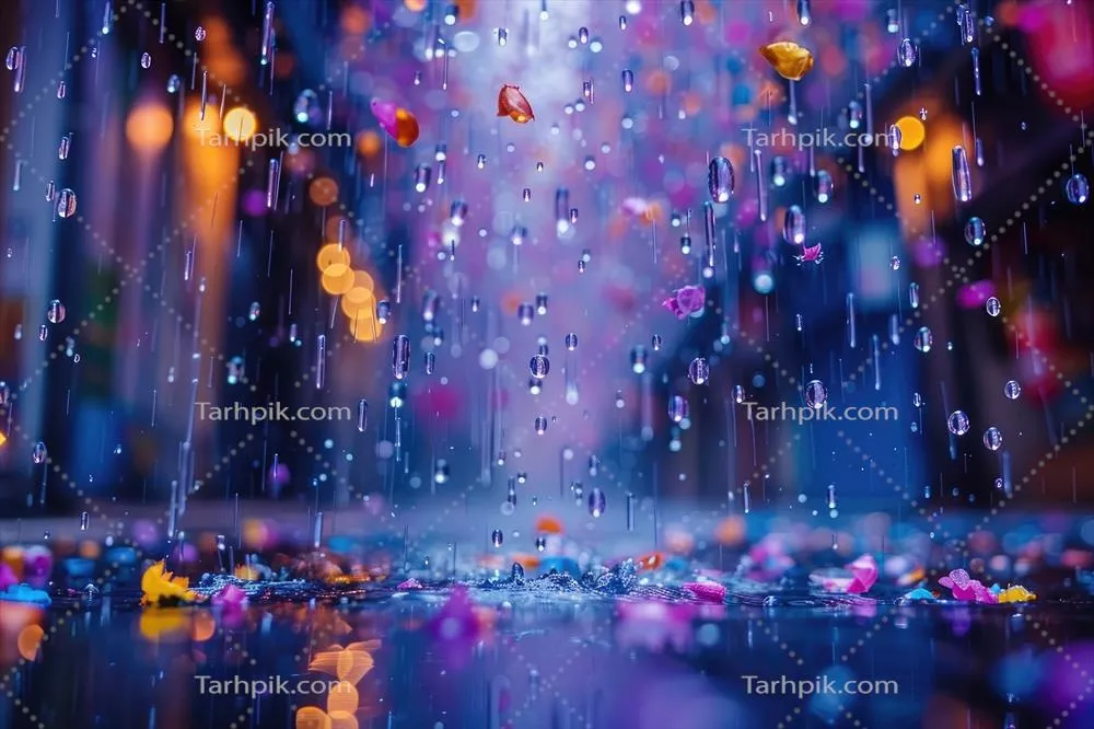 طراحی پس‌زمینه رنگارنگ با حباب‌های انتزاعی تولید شده توسط هوش مصنوعی