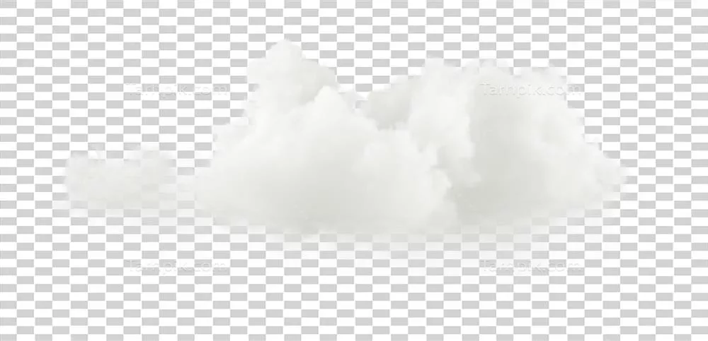 فایل رندر سهبعدی اشکال ابرهای نرم، تمیز و پفی با برشخورده