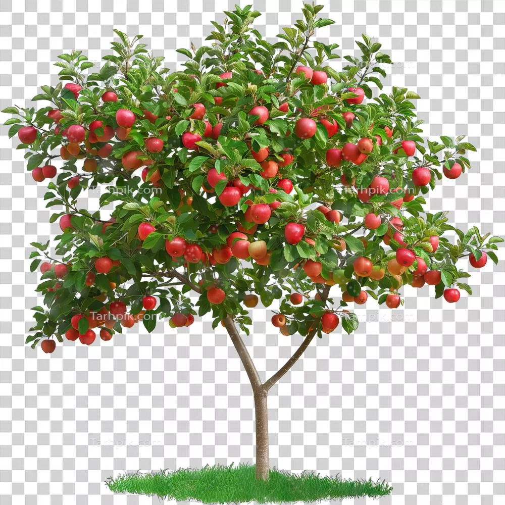 درخت سبز تازه و شاداب: نمادی از طراوت و زندگی در طبیعت