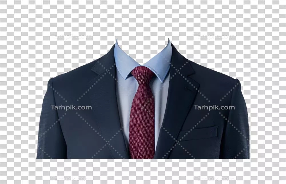 کت و کراوات حرفهای بر روی پسزمینه شفاف