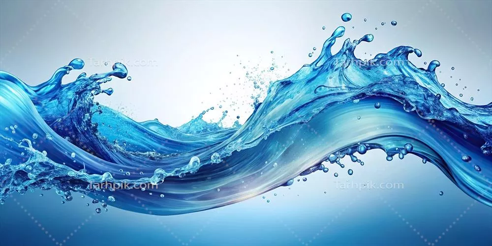 پیشزمینه انتزاعی با لکههای آبی زیبا و جذاب