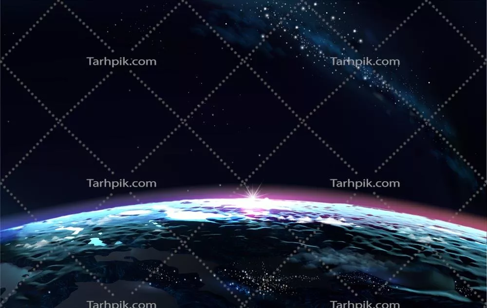 نمایش سیاره زمین از افق فضا با زیبایی خیرهکننده