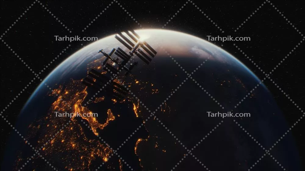 ایستگاه فضایی بین‌المللی در فضای بیرونی و مدار زمین