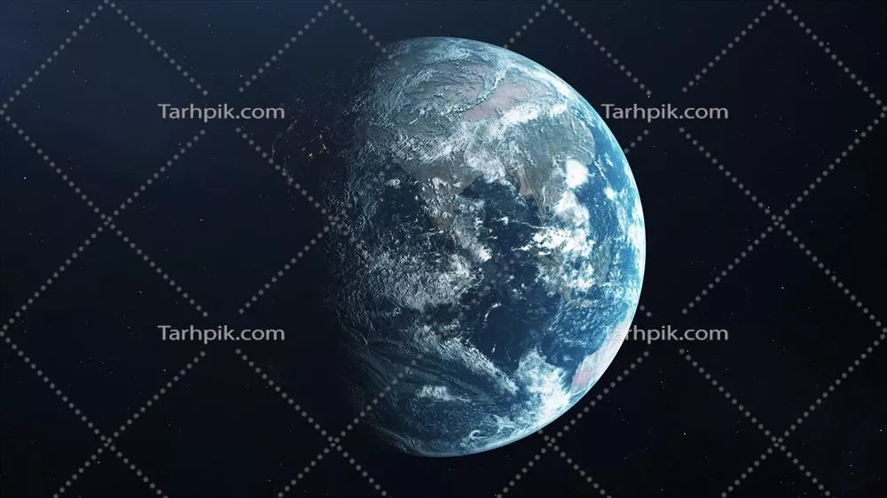 تصویر واقعی سیاره زمین از فضا با جزئیات سه بعدی و جذاب