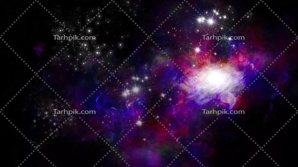 پس‌زمینه دراماتیک و رنگارنگ از جهان ستاره‌ای برای محتوای شما