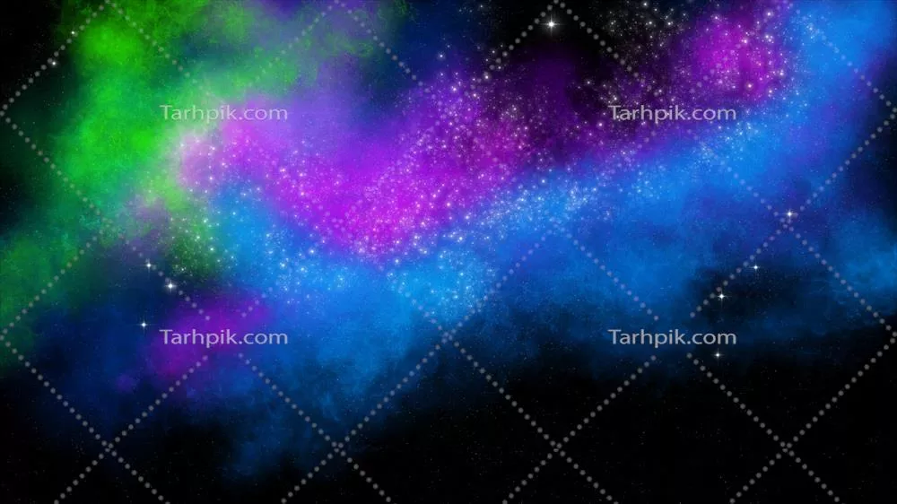 پس‌زمینه‌ی فضایی دراماتیک و رنگارنگ از ستارگان برای محتوای شما
