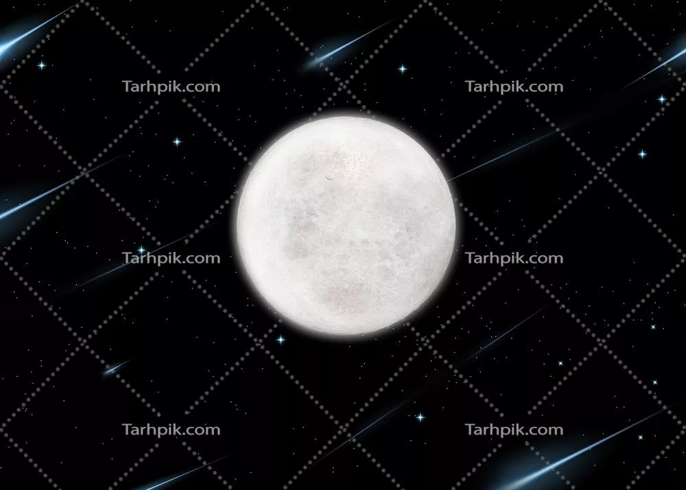 تصویر واقع‌گرایانه سه‌بعدی با وضوح بالا از فضا و برخورد شهاب‌سنگ و سطح ماه