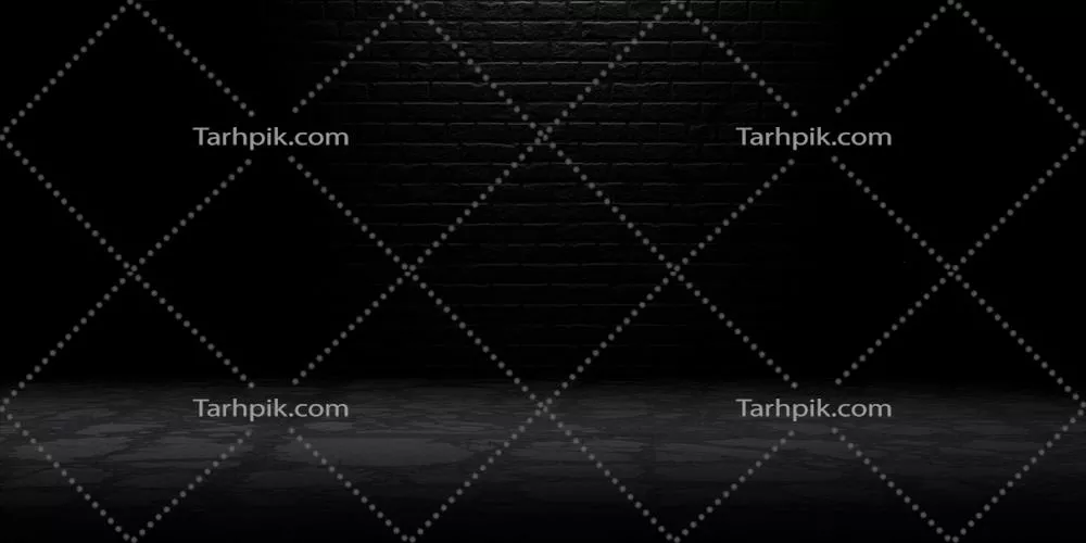اتاق تاریک با پس‌زمینه کف گرانج - رندری سه‌بعدی