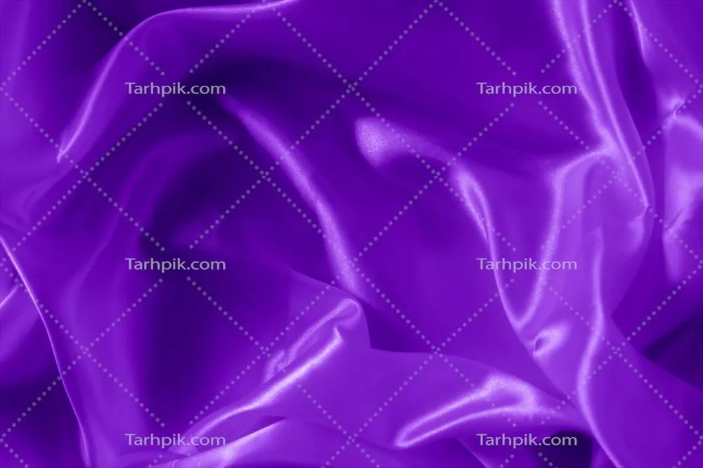 نسج پروتونی پارچه بنفش با امواج و جمع شدگی، پارچه درخشان و جذاب