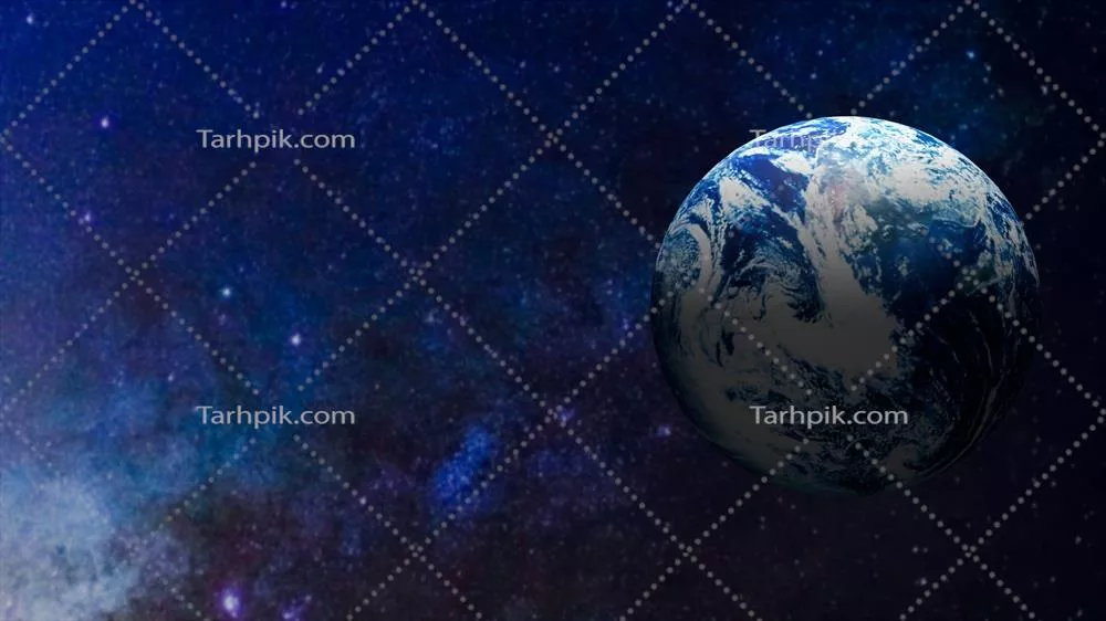 زمین در فضا: مفهوم تجاری یا علمی با رندرینگ سه‌بعدی