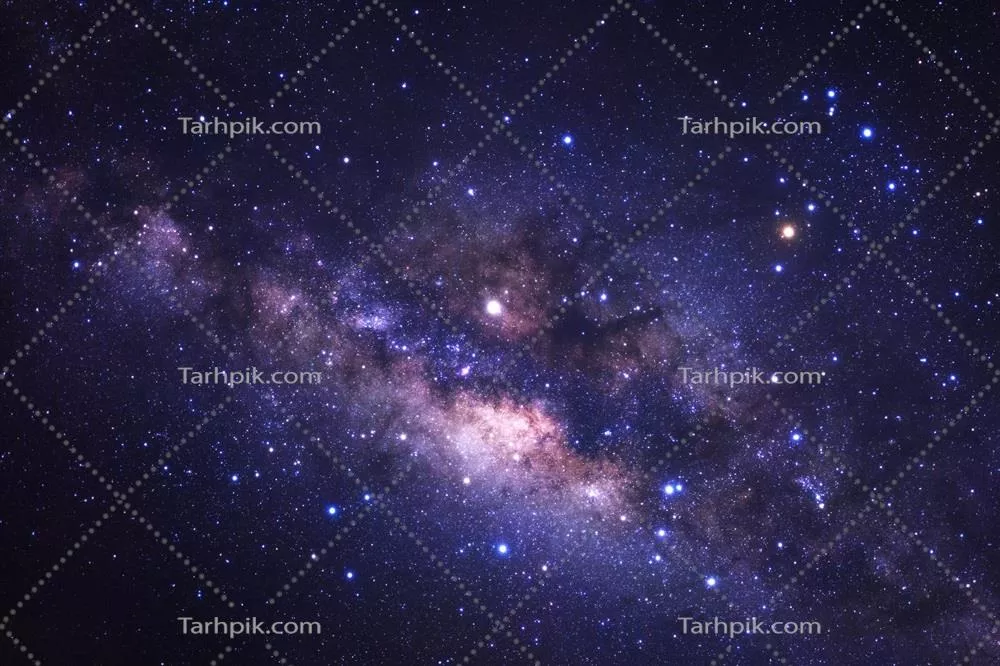 مرکز کهکشان راه شیری با ستارهها و غبار فضایی در جهان