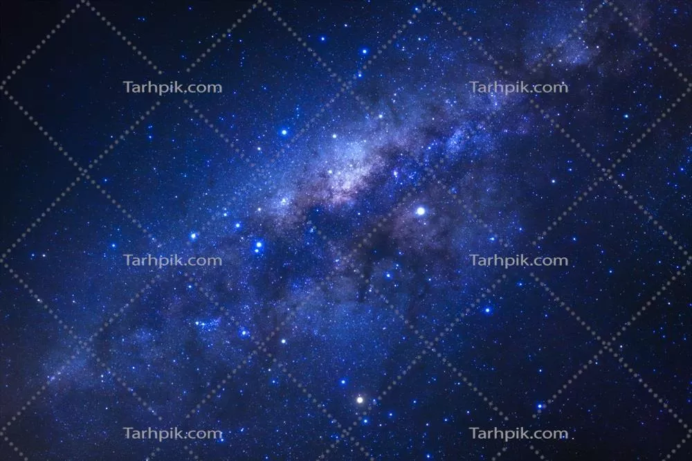 کهکشان راه شیری با ستارهها و گرد و غبار فضایی در جهان