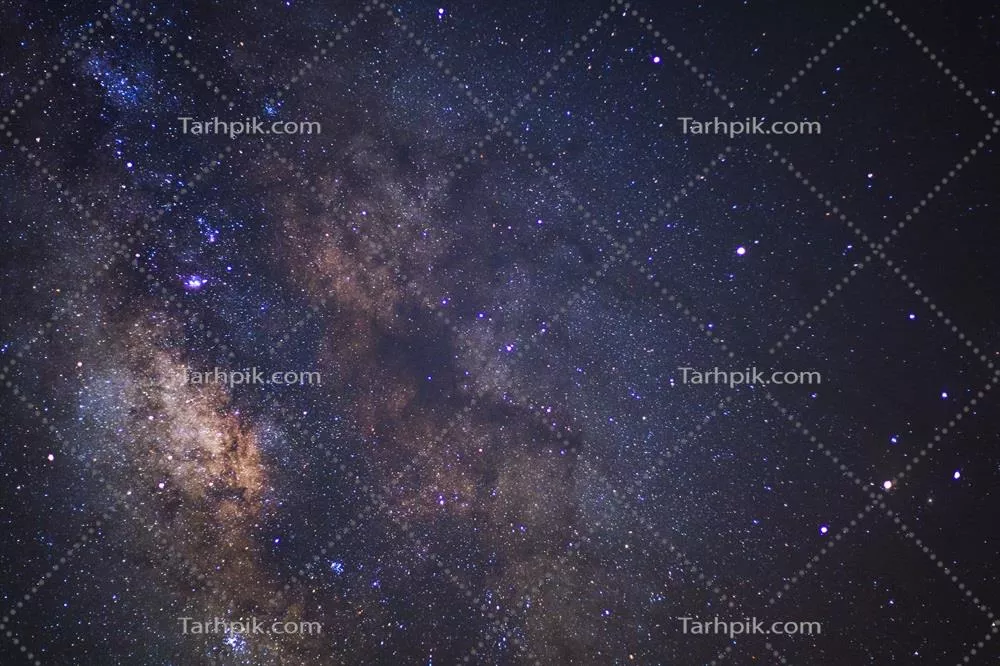 شب ستارهباران و کهکشان راه شیری در آسمان بینهایت