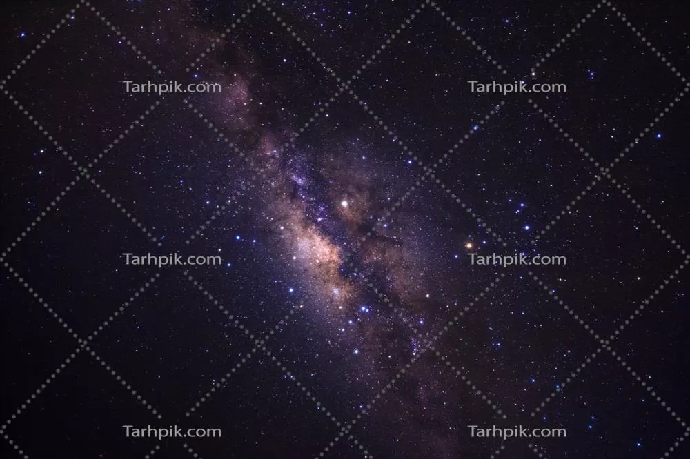 کهکشان راه شیری با ستاره‌ها و غبار فضایی در جهان