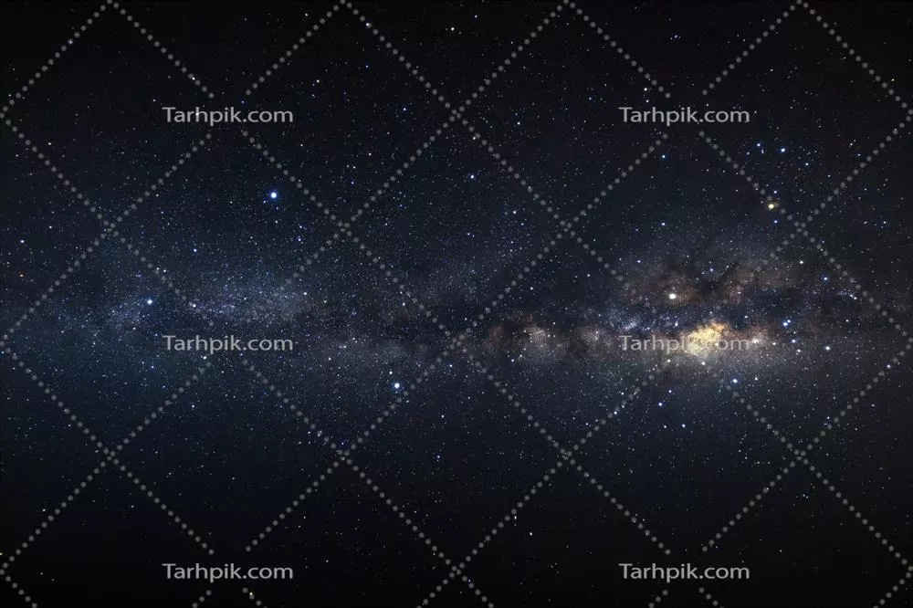 کهکشان راه شیری با ستارهها و غبار فضایی در جهان هستی