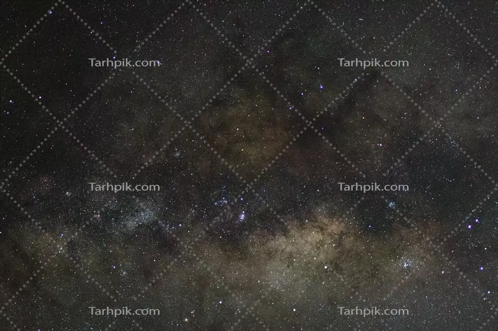 کهکشان راه شیری با ستاره‌ها و غبار فضایی در جهان بی‌نهایت