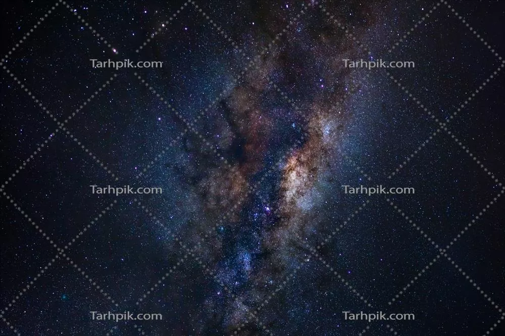 کهکشان راه شیری با ستارگان و گرد و غبار فضایی در جهان