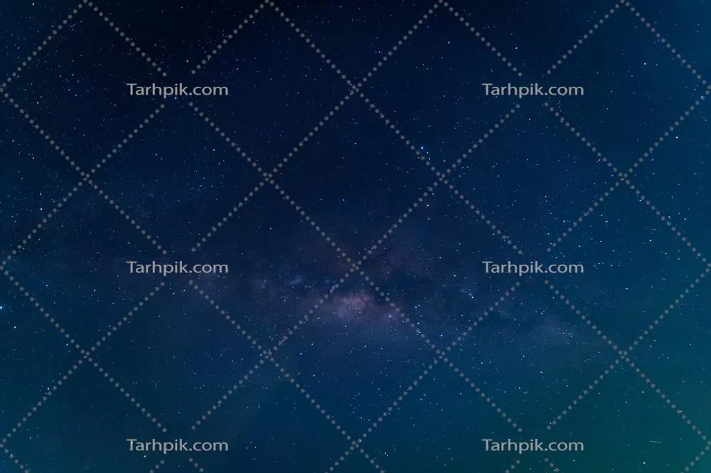 کهکشان راه شیری و ستاره های درخشان آن در آسمان شب