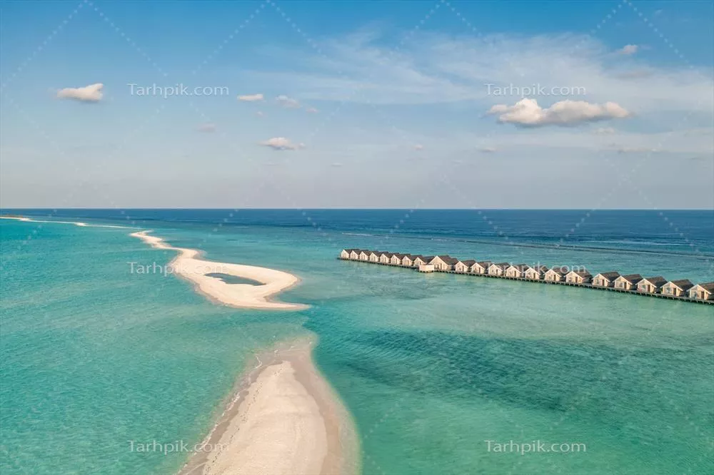 بهشت مالدیو: مناظر گرمسیری و ویلاهای آبی با چشمانداز خیرهکننده دریا و لاگون