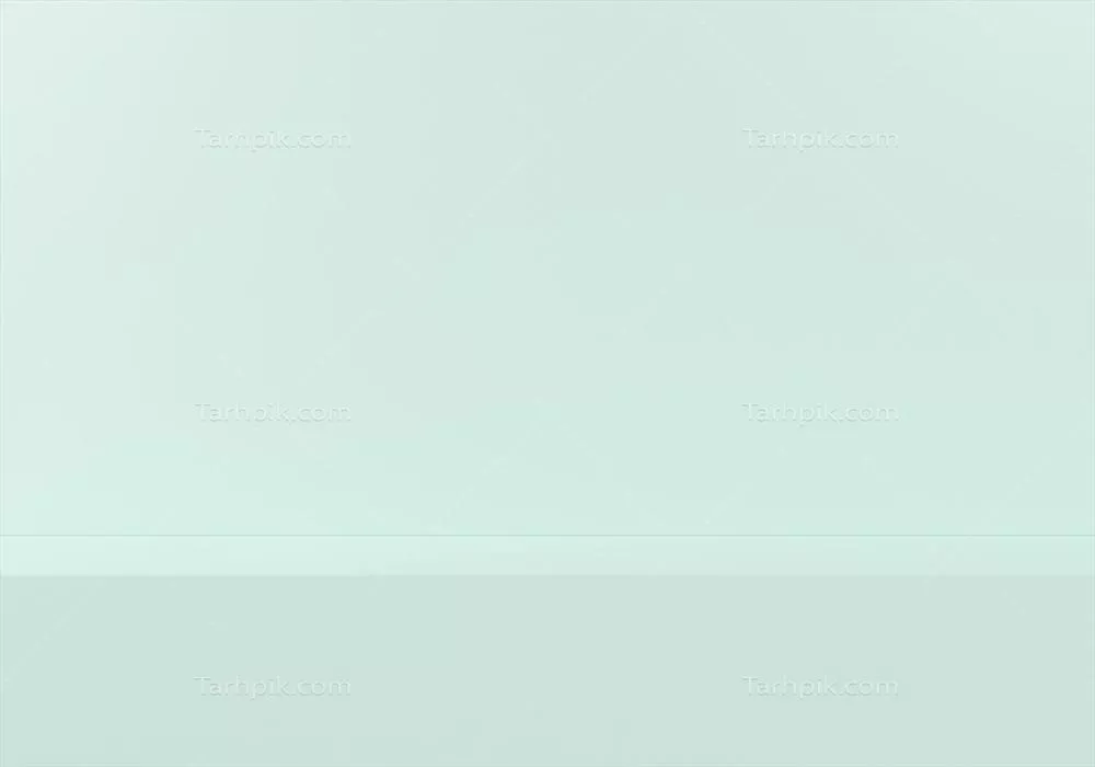نمایی از قفسه خالی یا پیشخوان در پسزمینه دیوار سبز با نور طبیعی پنجره برای نمایش مفهوم مینیمالیستی