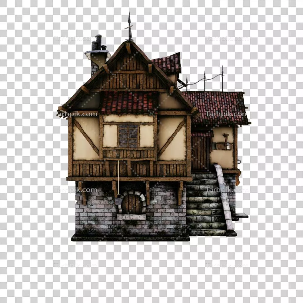 خانه های سه بعدی معماری قرون وسطی: طراحی و جزئیات بی نظیر