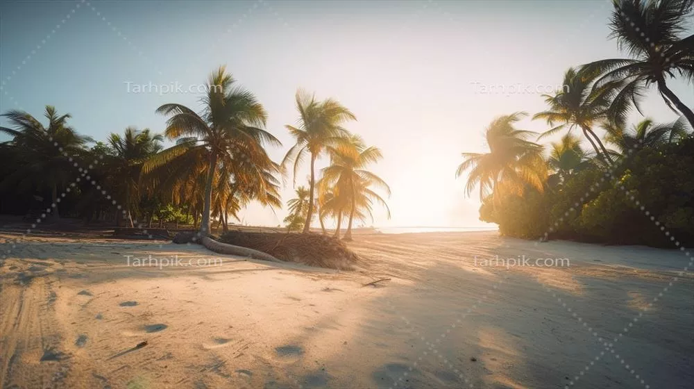 بهشت گرمسیری: سواحل درخت نخل نارگیل و lagoonهای شنی سفید