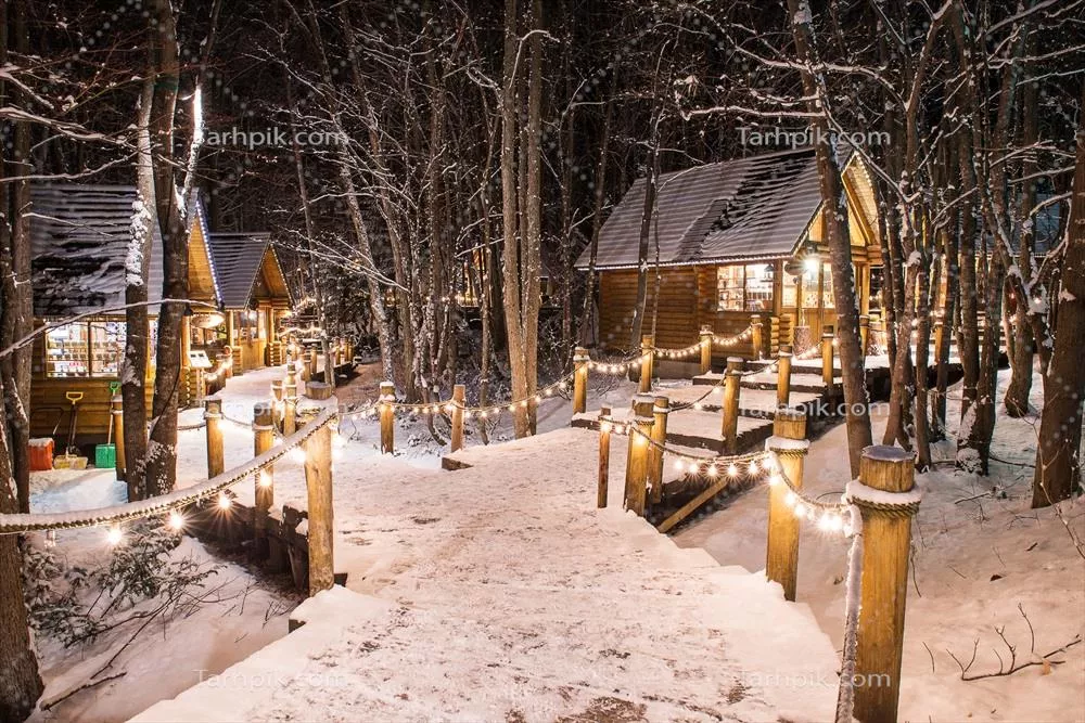 خانه ای در زمستان: زیبایی و آرامش در فصل سرد