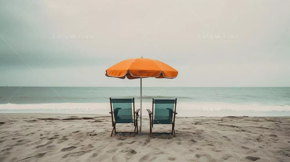 چتر و صندلی های ساحلی ایجاد شده با هوش مصنوعی برای تفریح در کنار دریا