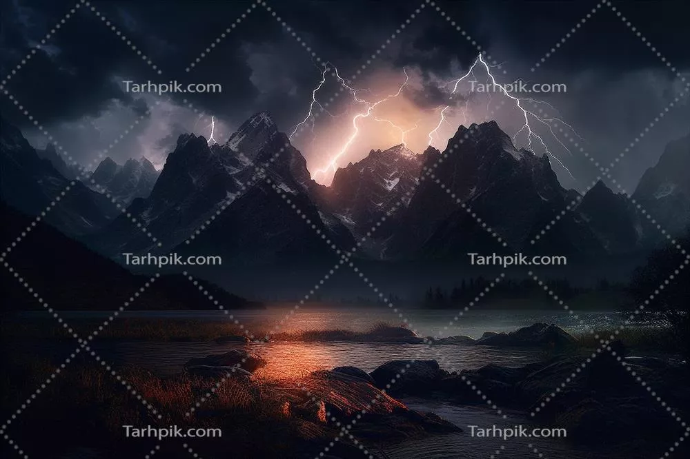 واقعیت مجازی با این پس زمینه انتزاعی بنفش و چشم انداز سایبری کوه های غیر واقعی