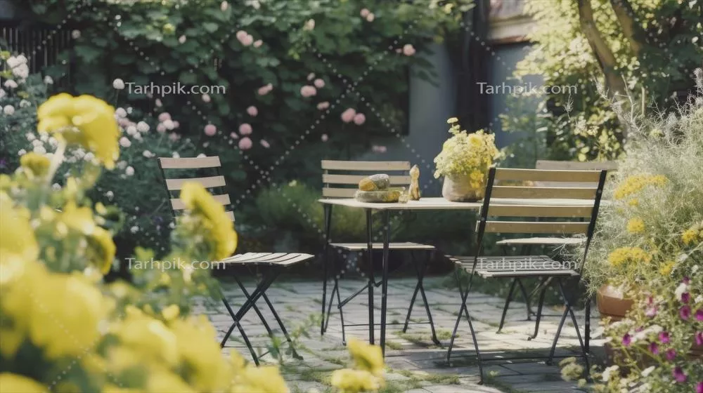 تصویرسازی مبلمان باغی با استفاده از هوش مصنوعی و فناوری تولیدی