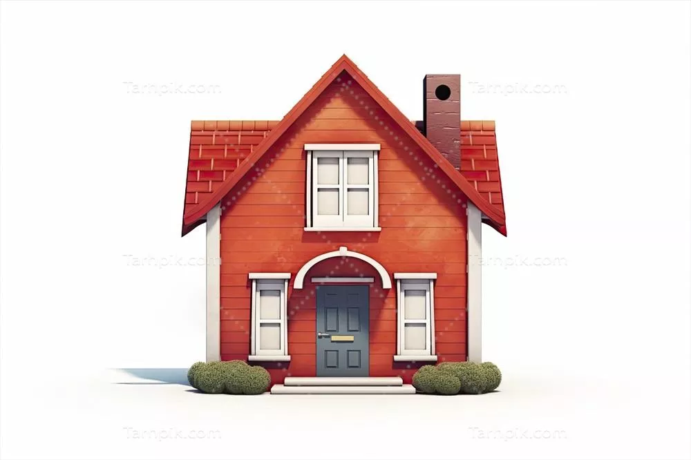 تصویری از یک خانه تک خانوادگی با استفاده از هوش مصنوعی خلق شده